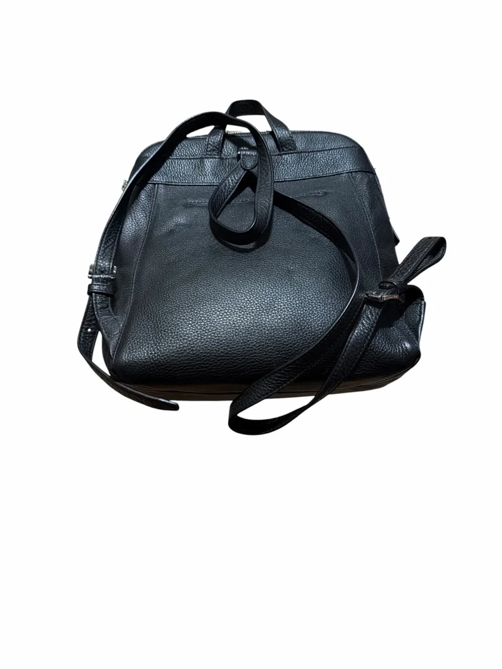 Michael Kors Black Pebbled Leather Backpack